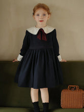 Young Girls Academy Style Dress, New Arrival Spring Niche Quality Bowknot Princess Dress